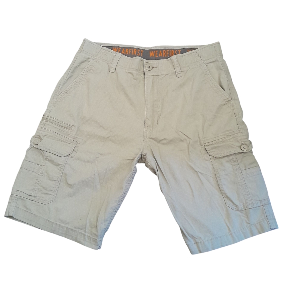 Wearfirst Men's Light Tan Cargo Shorts